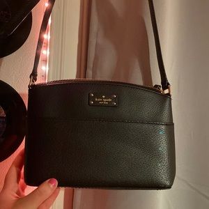Black Kate Spade leather crossbody in good condition